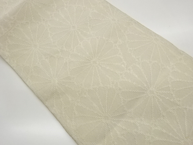 JAPANESE KIMONO / TSUTERE CHRYSANTHEMUM ALL OVER PATTERN WOVEN NAGOYA 